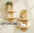 OptiShelf Flex – No-Drill Floating Wall Shelves (Set of 3)