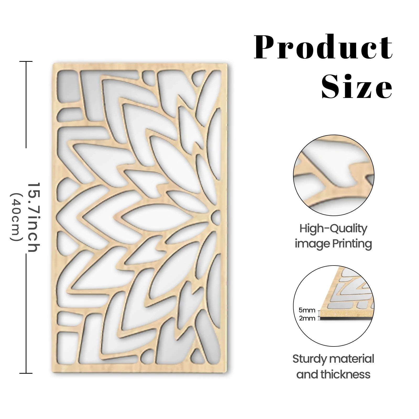 OptiBloom Mirror – 3-Piece Leaf-Shaped Wall Mirror Set | Modern Wooden & Acrylic Statement Decor