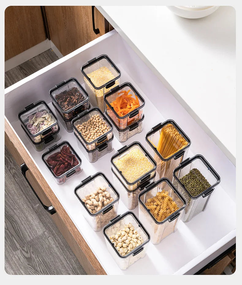 OptiSeal System – Airtight Modular Kitchen Storage Containers
