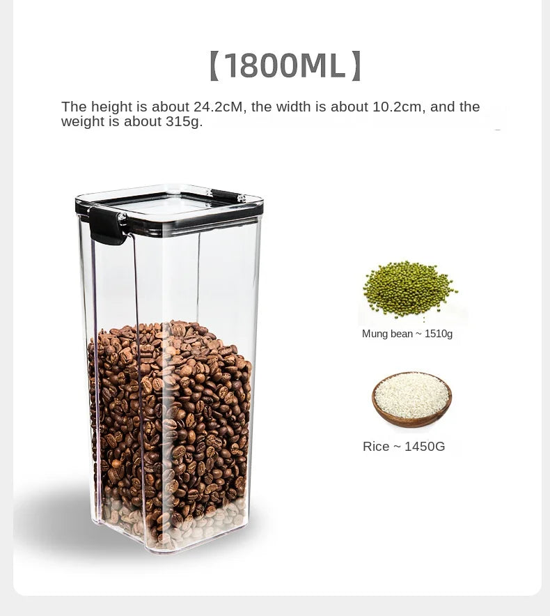 OptiSeal System – Airtight Modular Kitchen Storage Containers