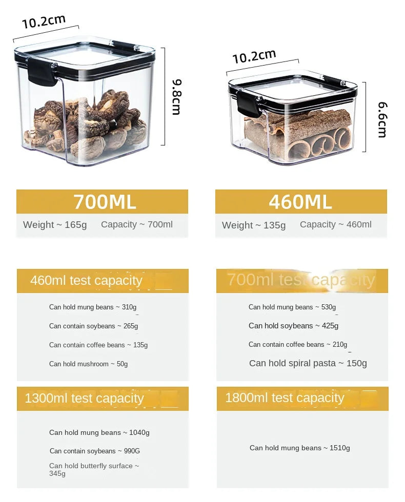 OptiSeal System – Airtight Modular Kitchen Storage Containers