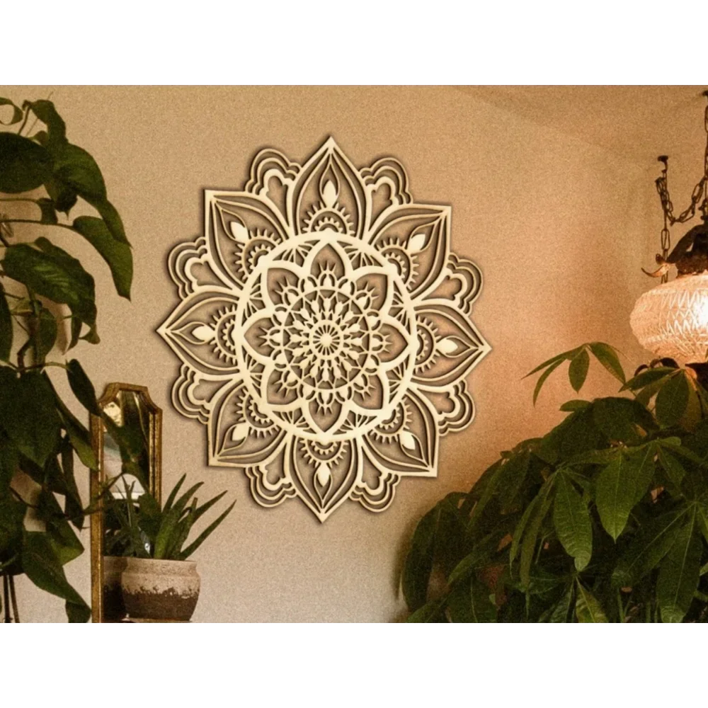 OptiArt Mandala – Moroccan Iron Wall Art | Indian Mandala Statement Piece for Living Room