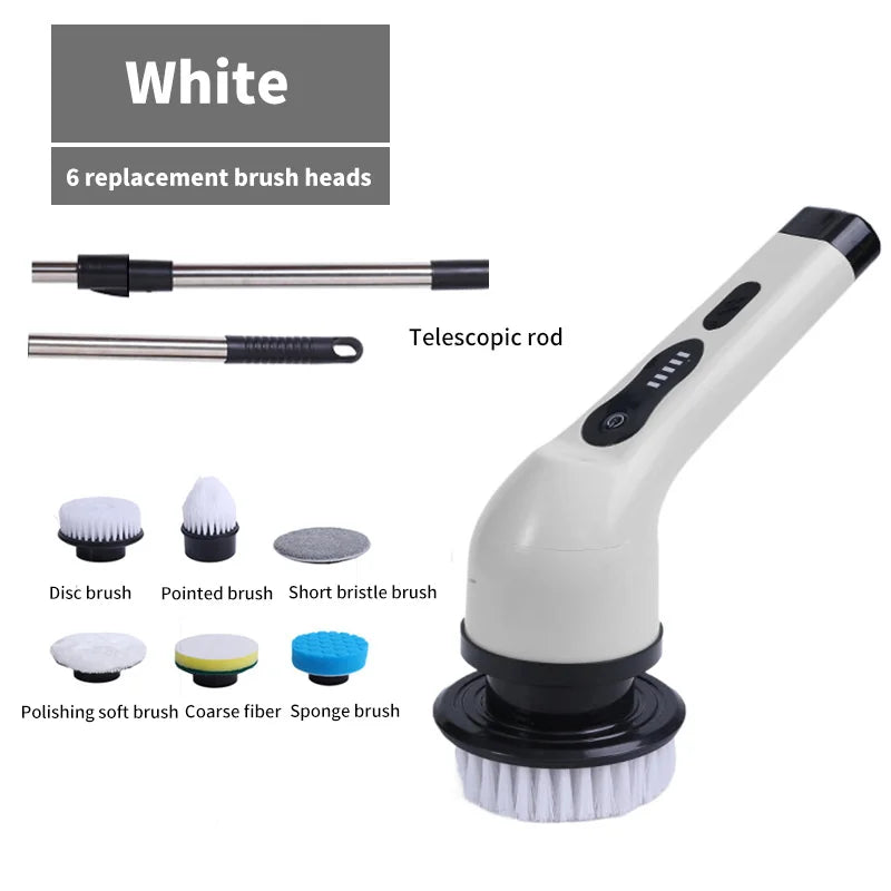 OptiScrub Pro – Cordless Electric Scrubber Brush | All Surface Deep Cleaner (3–9 Heads)