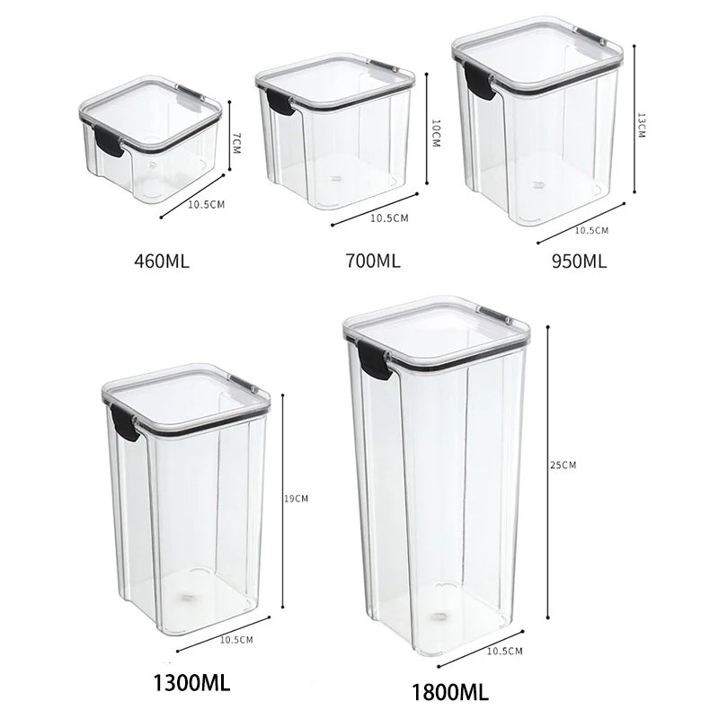 OptiSeal System – Airtight Modular Kitchen Storage Containers