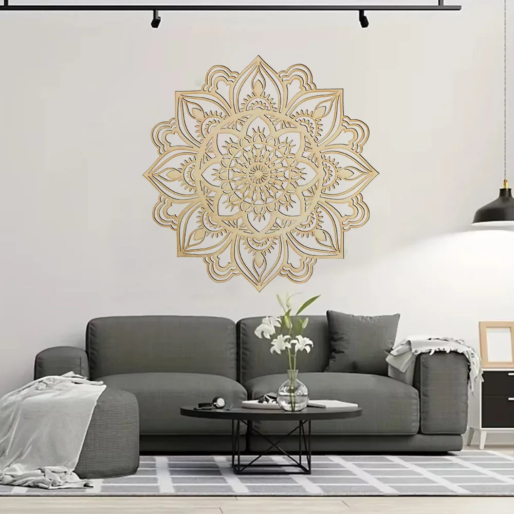 OptiArt Mandala – Moroccan Iron Wall Art | Indian Mandala Statement Piece for Living Room