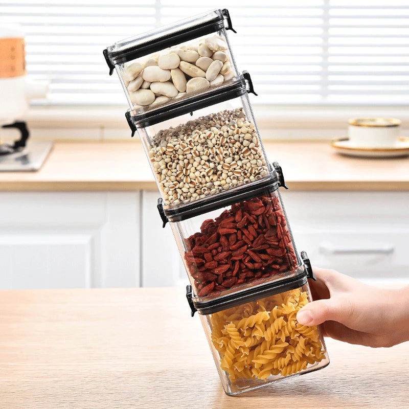 OptiSeal System – Airtight Modular Kitchen Storage Containers