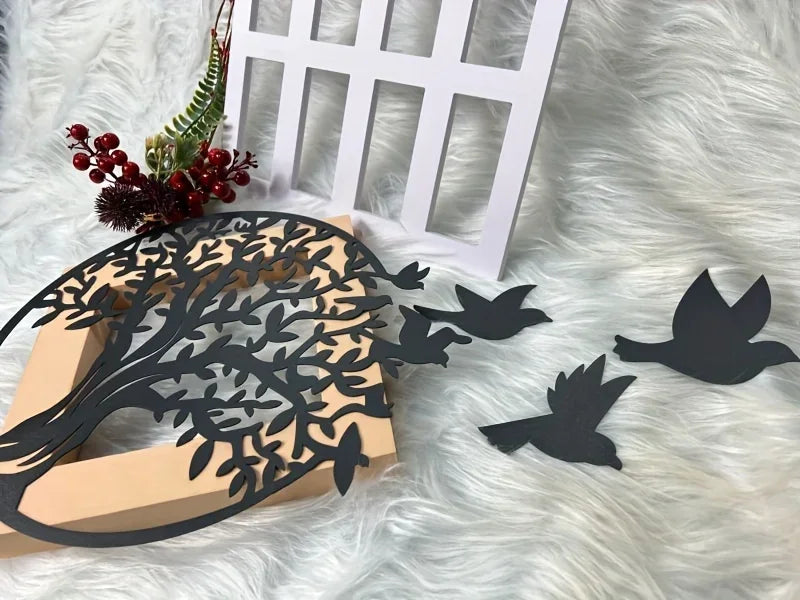 OptiArt Tree – Metal Tree of Life Wall Art | Indoor & Outdoor Decor, Anniversary Gift