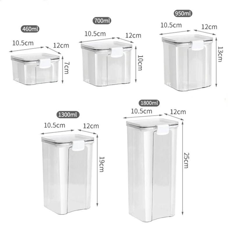 OptiSeal System – Airtight Modular Kitchen Storage Containers