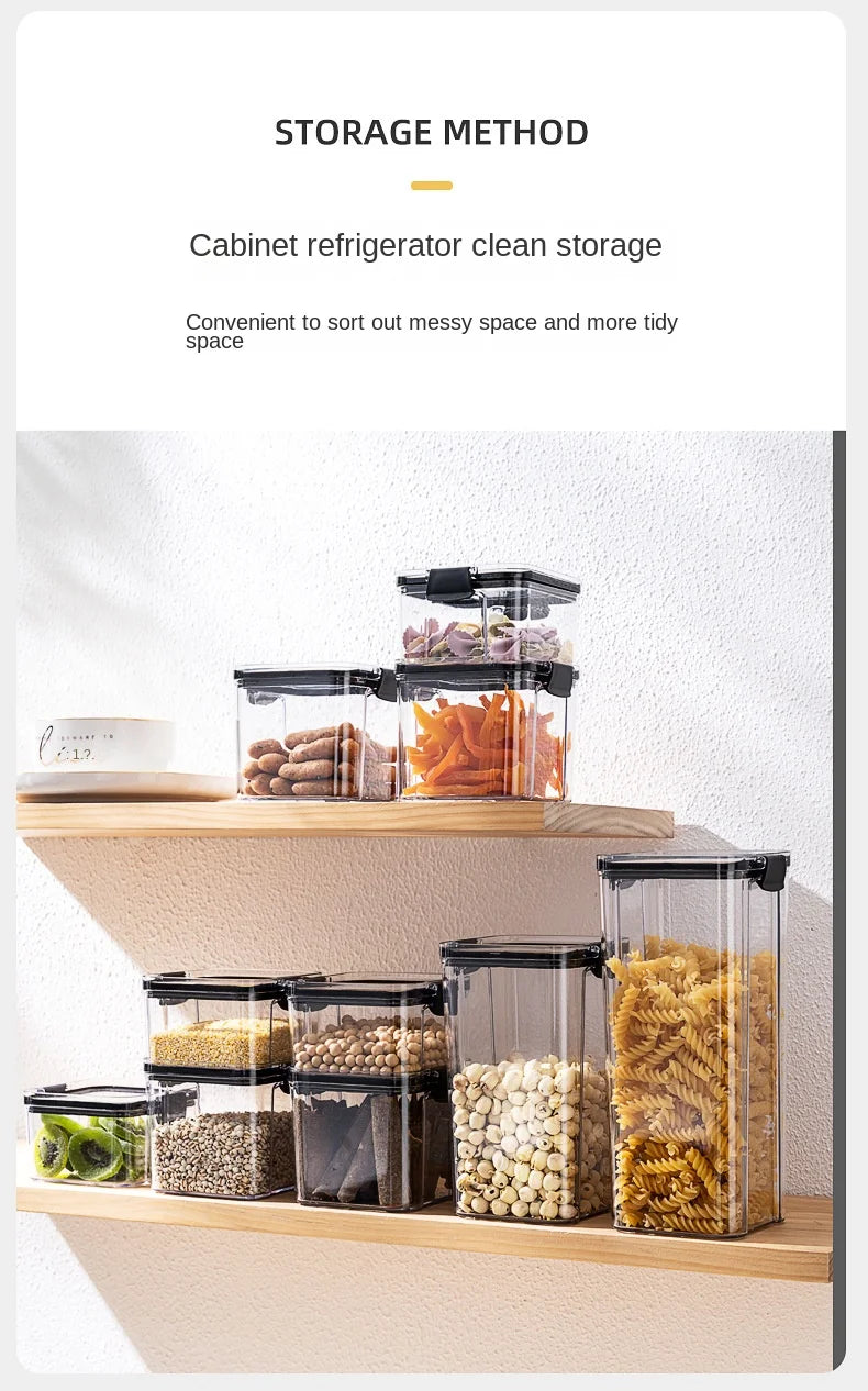 OptiSeal System – Airtight Modular Kitchen Storage Containers