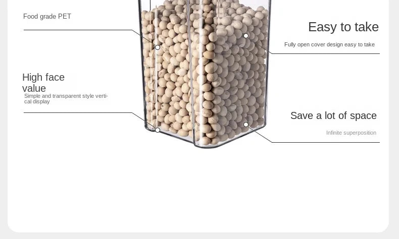 OptiSeal System – Airtight Modular Kitchen Storage Containers