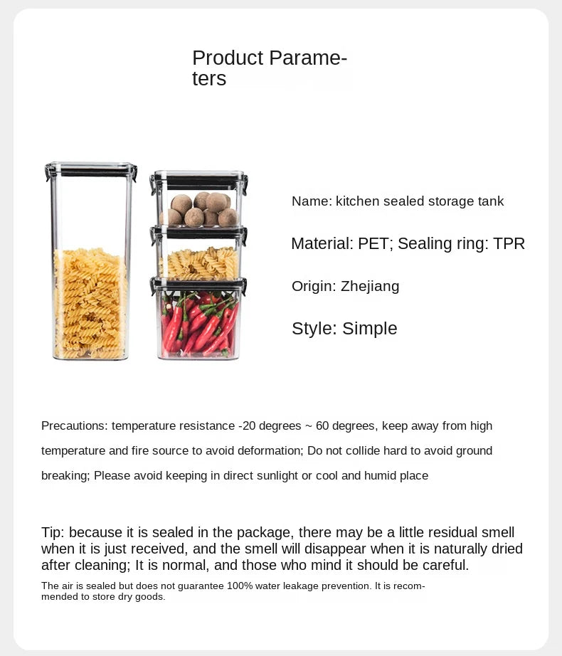 OptiSeal System – Airtight Modular Kitchen Storage Containers