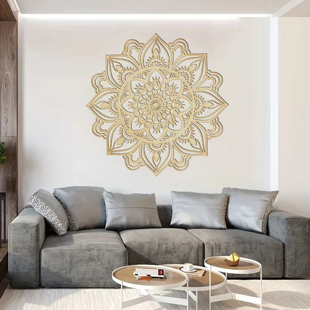 OptiArt Mandala – Moroccan Iron Wall Art | Indian Mandala Statement Piece for Living Room