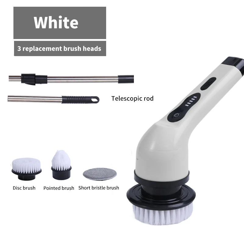 OptiScrub Pro – Cordless Electric Scrubber Brush | All Surface Deep Cleaner (3–9 Heads)