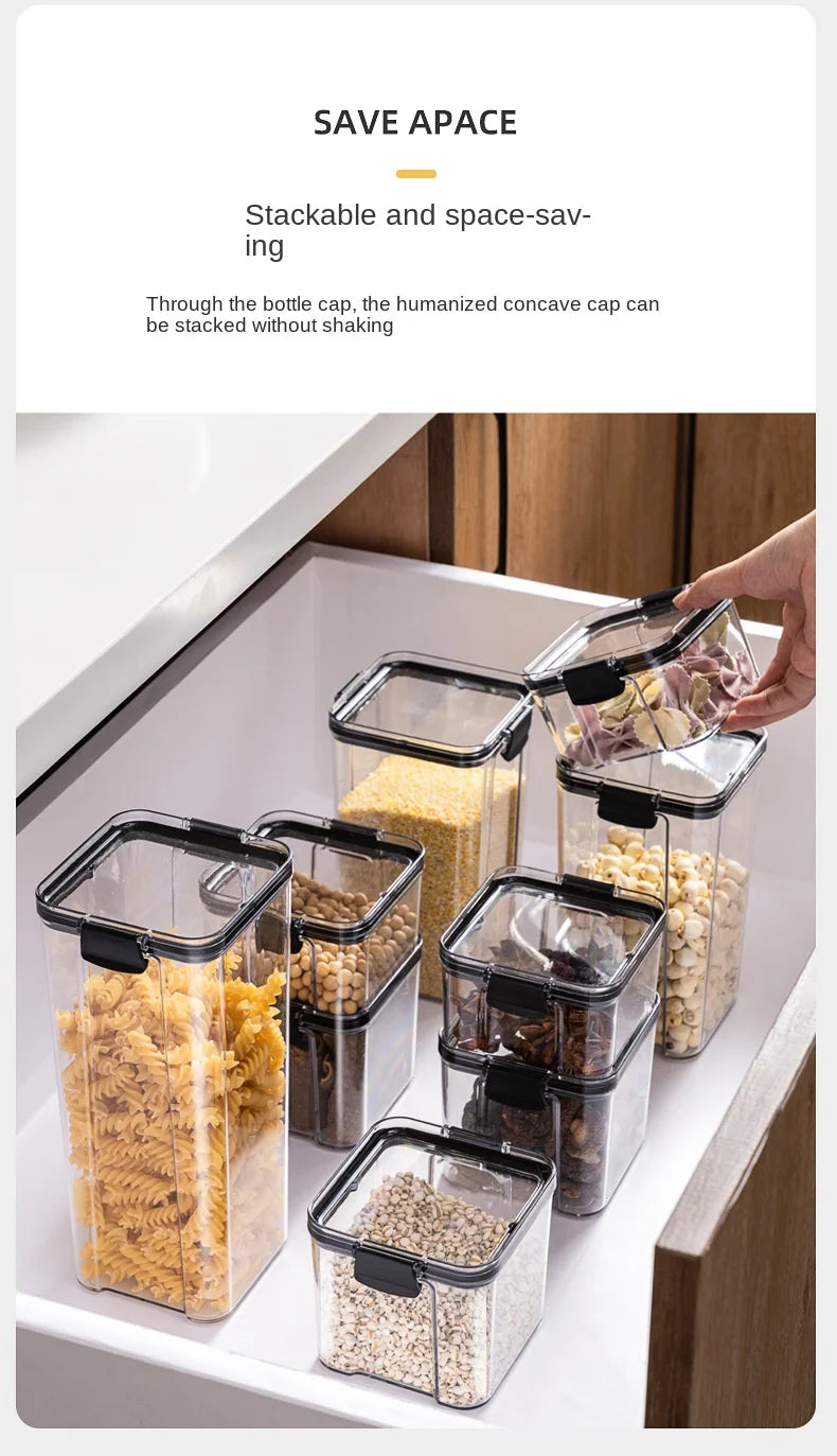 OptiSeal System – Airtight Modular Kitchen Storage Containers