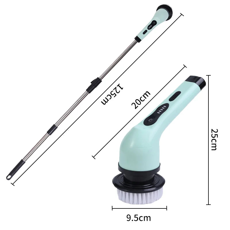 OptiScrub Pro – Cordless Electric Scrubber Brush | All Surface Deep Cleaner (3–9 Heads)