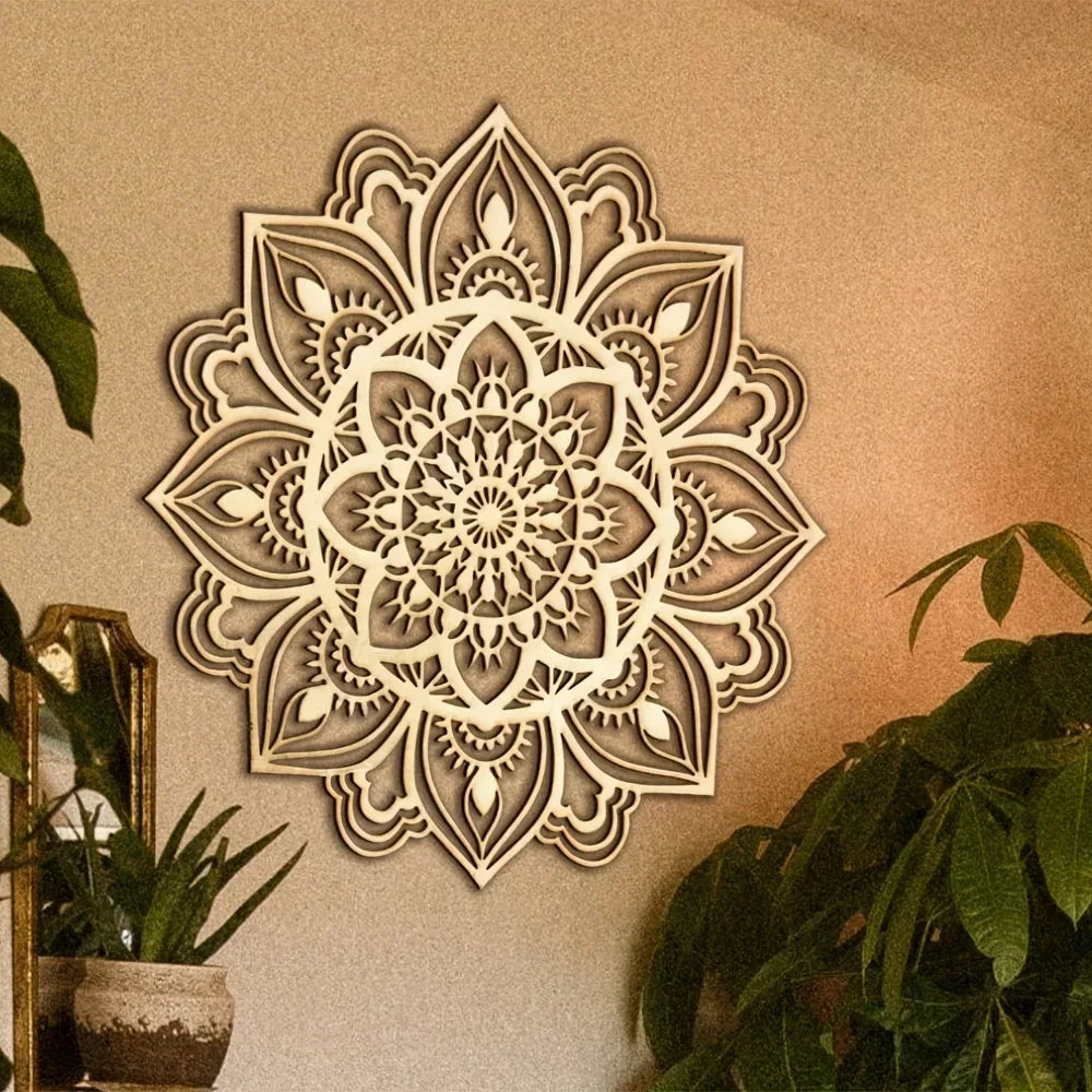 OptiArt Mandala – Moroccan Iron Wall Art | Indian Mandala Statement Piece for Living Room