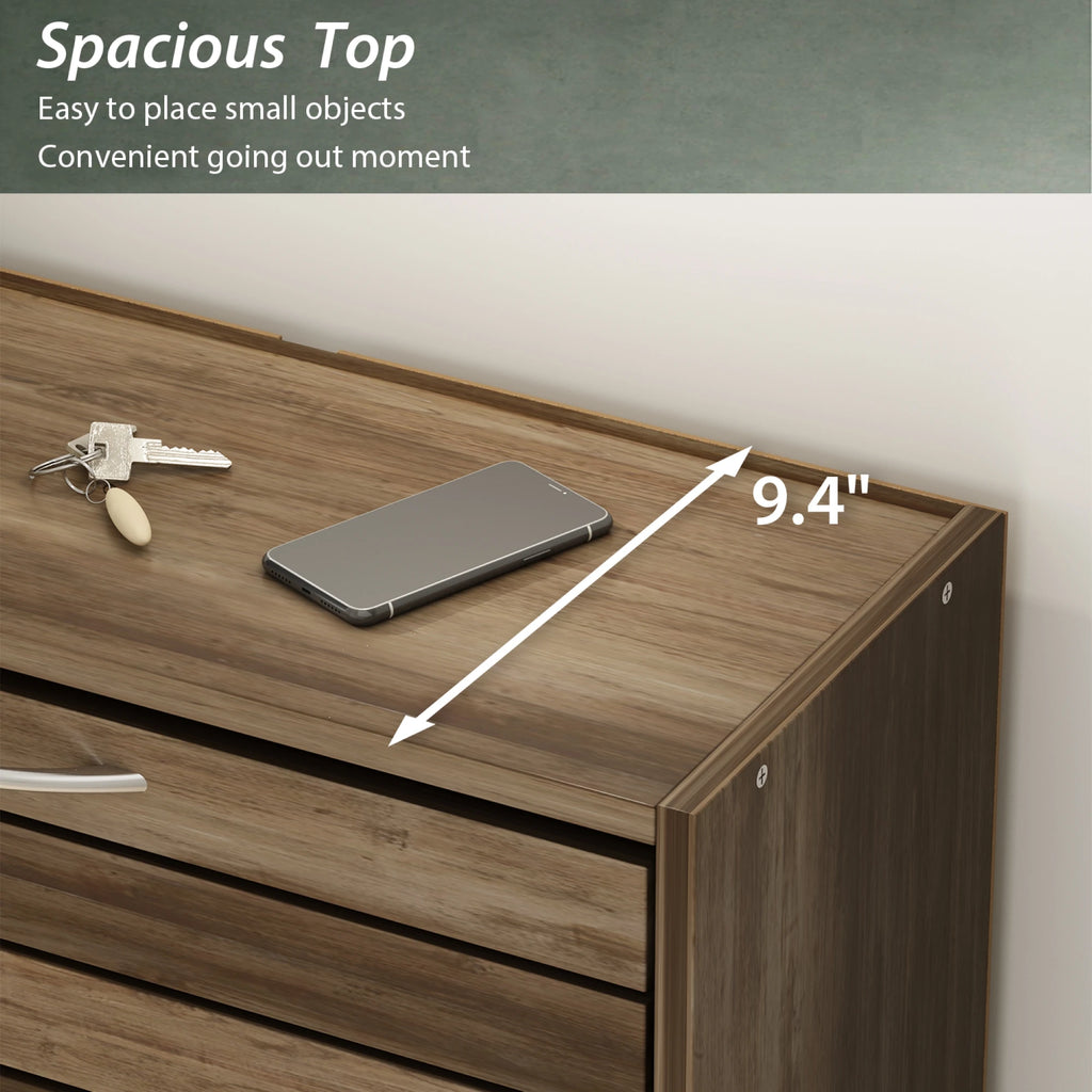 OptiVault Entry – 3-Door Wooden Shoe Cabinet | Modern Hallway Storage with Adjustable Shelves