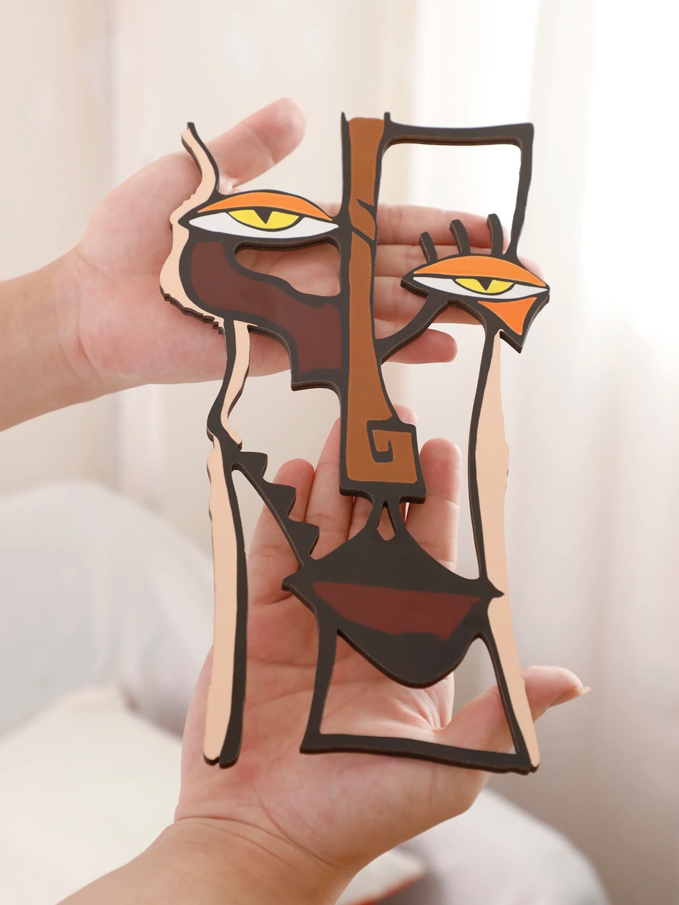 OptiArt Wood – 3D Wooden Wall Art Sculpture | Abstract Modern Home Decor Living Room