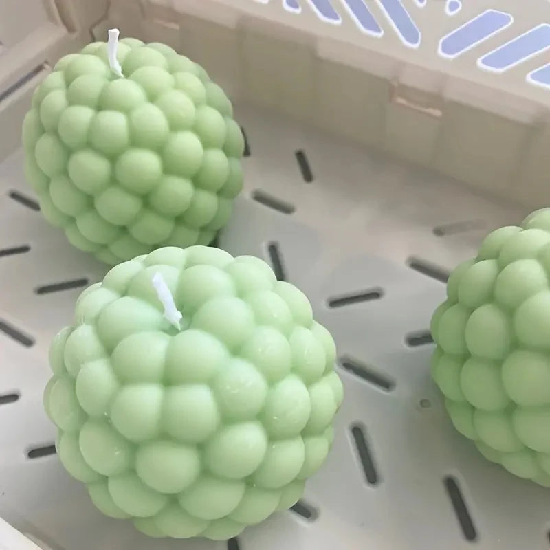 OptiCast Studio – 3D Silicone Candle Mold | Bubble Sphere & Cylinder DIY Mould