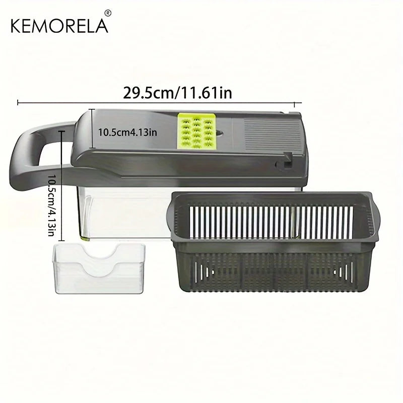 OptiChop Pro – Multifunctional Vegetable Chopper | 12, 14 or 16-in-1 Onion Slicer, Dicer & Grater Set