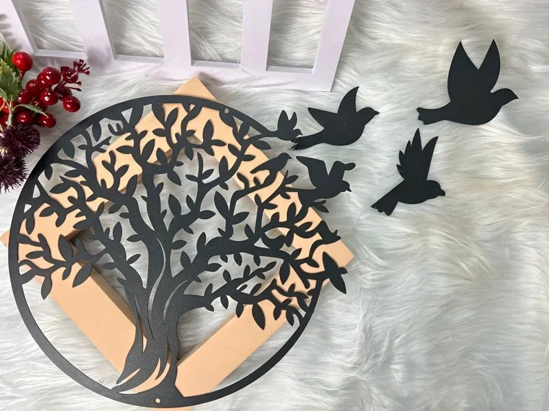 OptiArt Tree – Metal Tree of Life Wall Art | Indoor & Outdoor Decor, Anniversary Gift