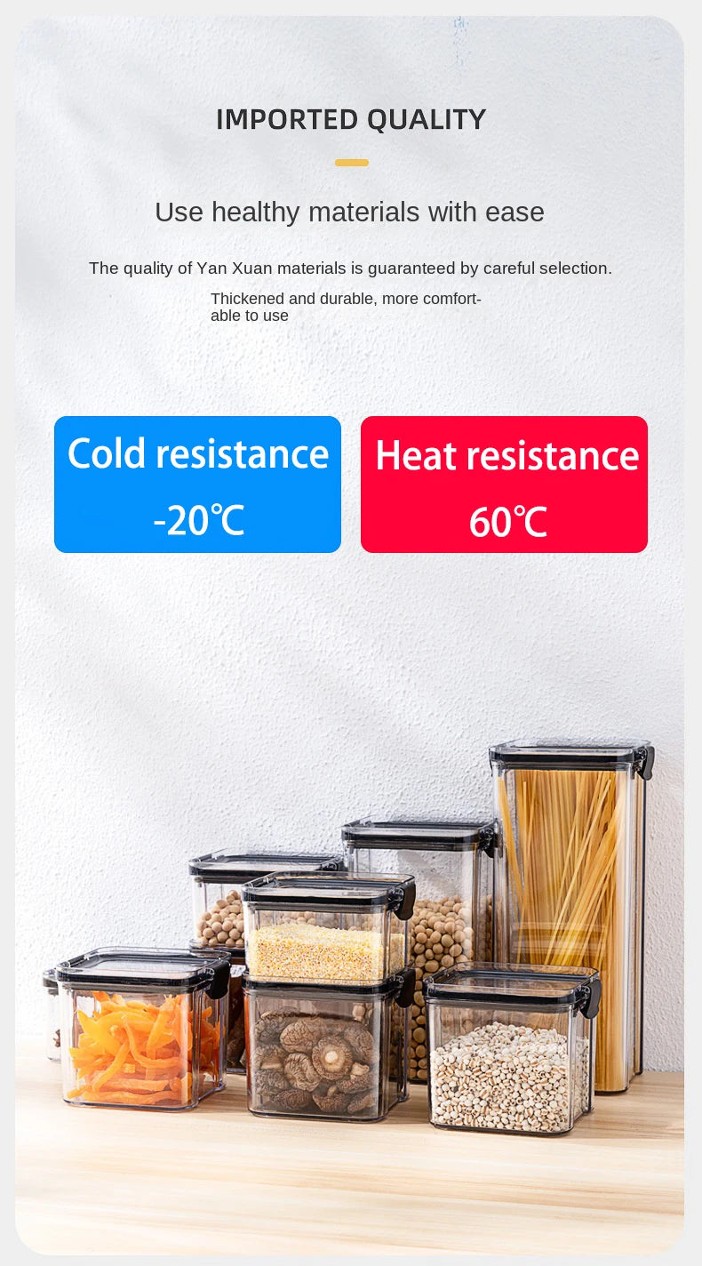OptiSeal System – Airtight Modular Kitchen Storage Containers