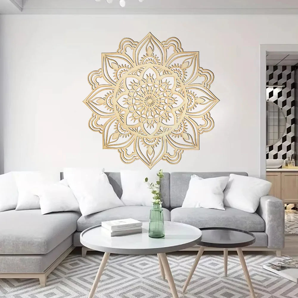 OptiArt Mandala – Moroccan Iron Wall Art | Indian Mandala Statement Piece for Living Room