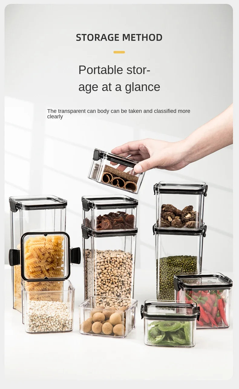 OptiSeal System – Airtight Modular Kitchen Storage Containers