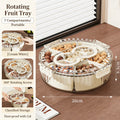 OptiSnack 360° Rotating Serving Organizer – Multi-Grid Snack & Dry Food Container