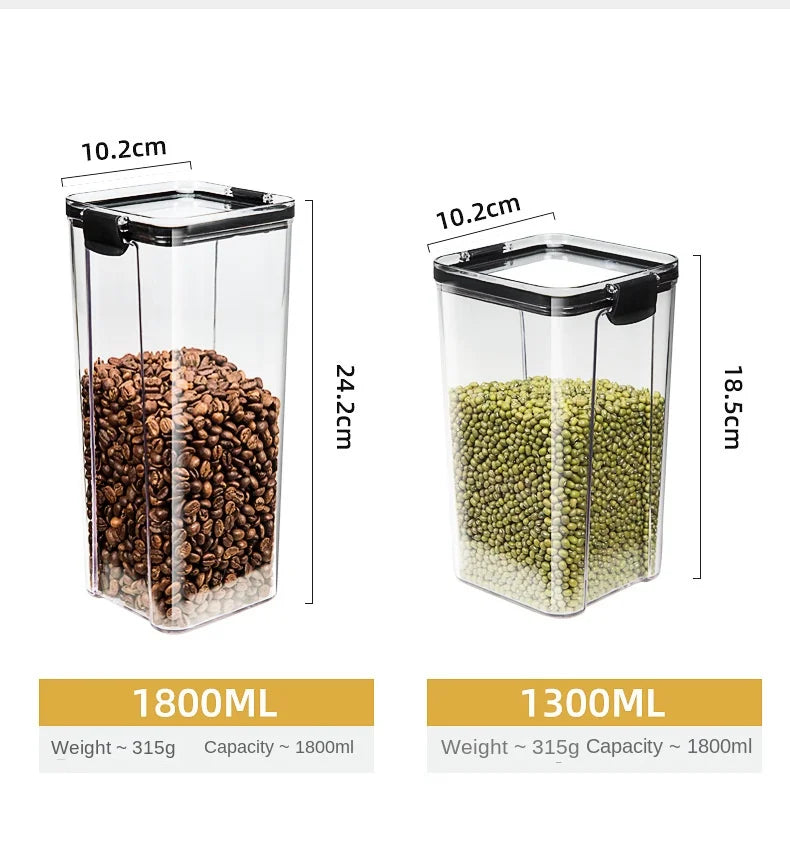 OptiSeal System – Airtight Modular Kitchen Storage Containers