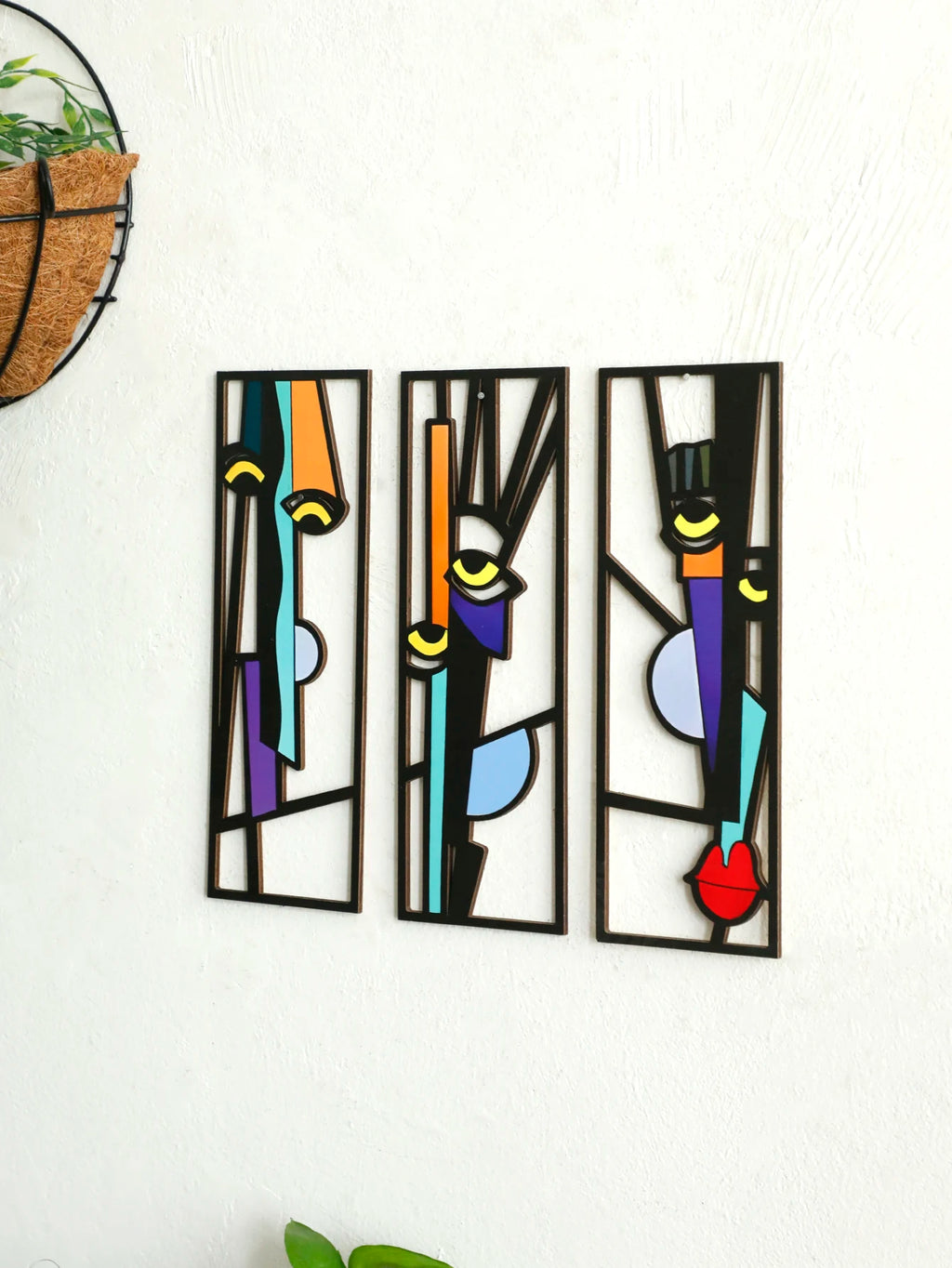 OptiArt Wood – 3D Wooden Wall Art Sculpture | Abstract Modern Home Decor Living Room