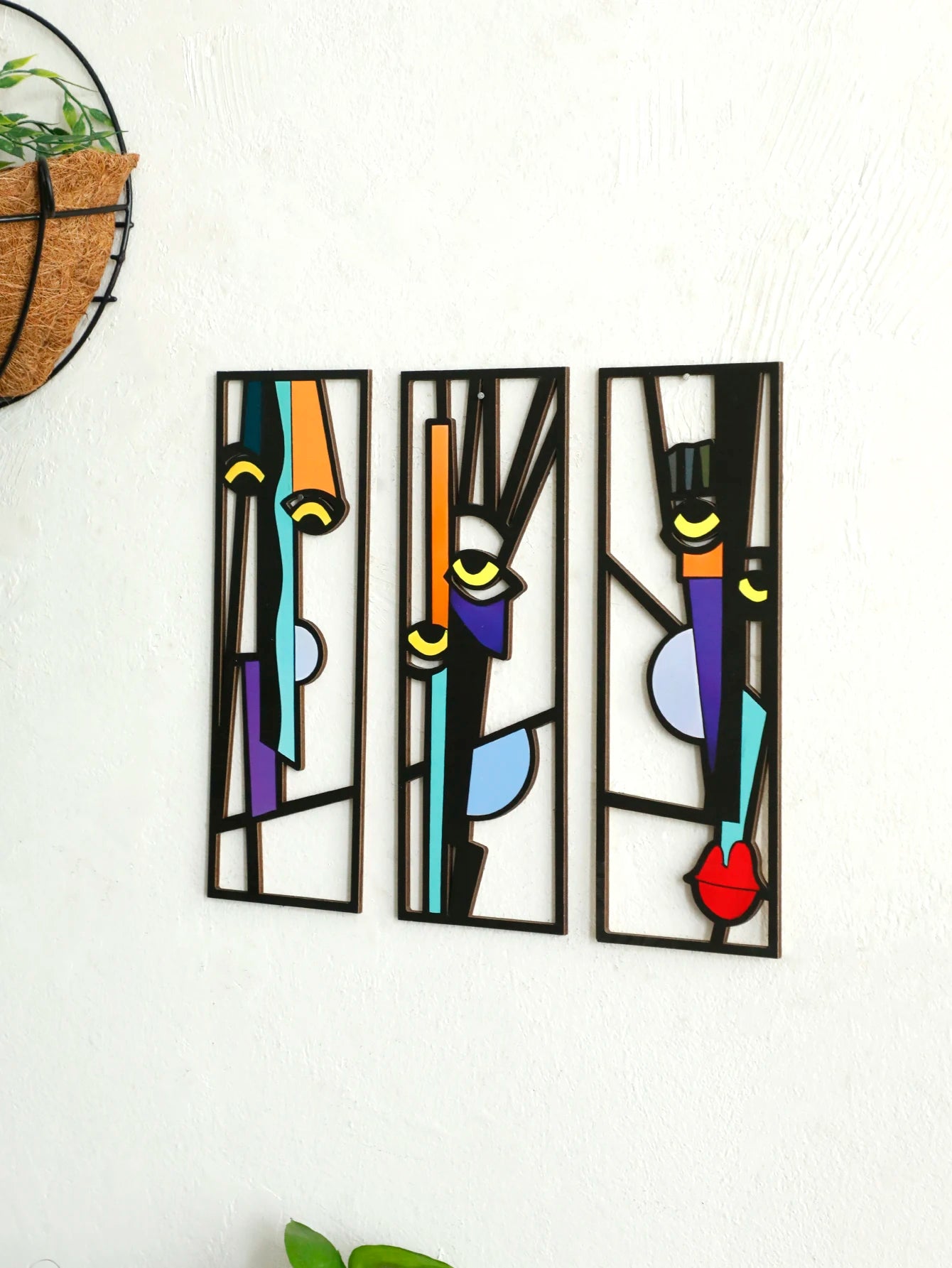 OptiArt Wood – 3D Wooden Wall Art Sculpture | Abstract Modern Home Decor Living Room