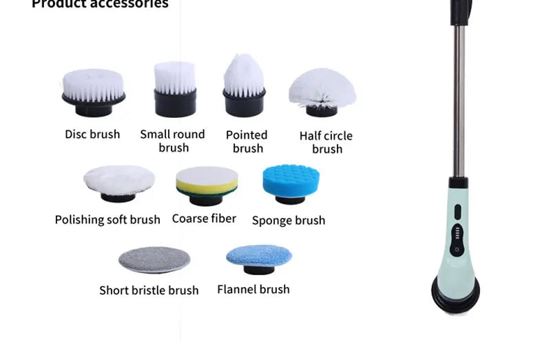OptiScrub Pro – Cordless Electric Scrubber Brush | All Surface Deep Cleaner (3–9 Heads)