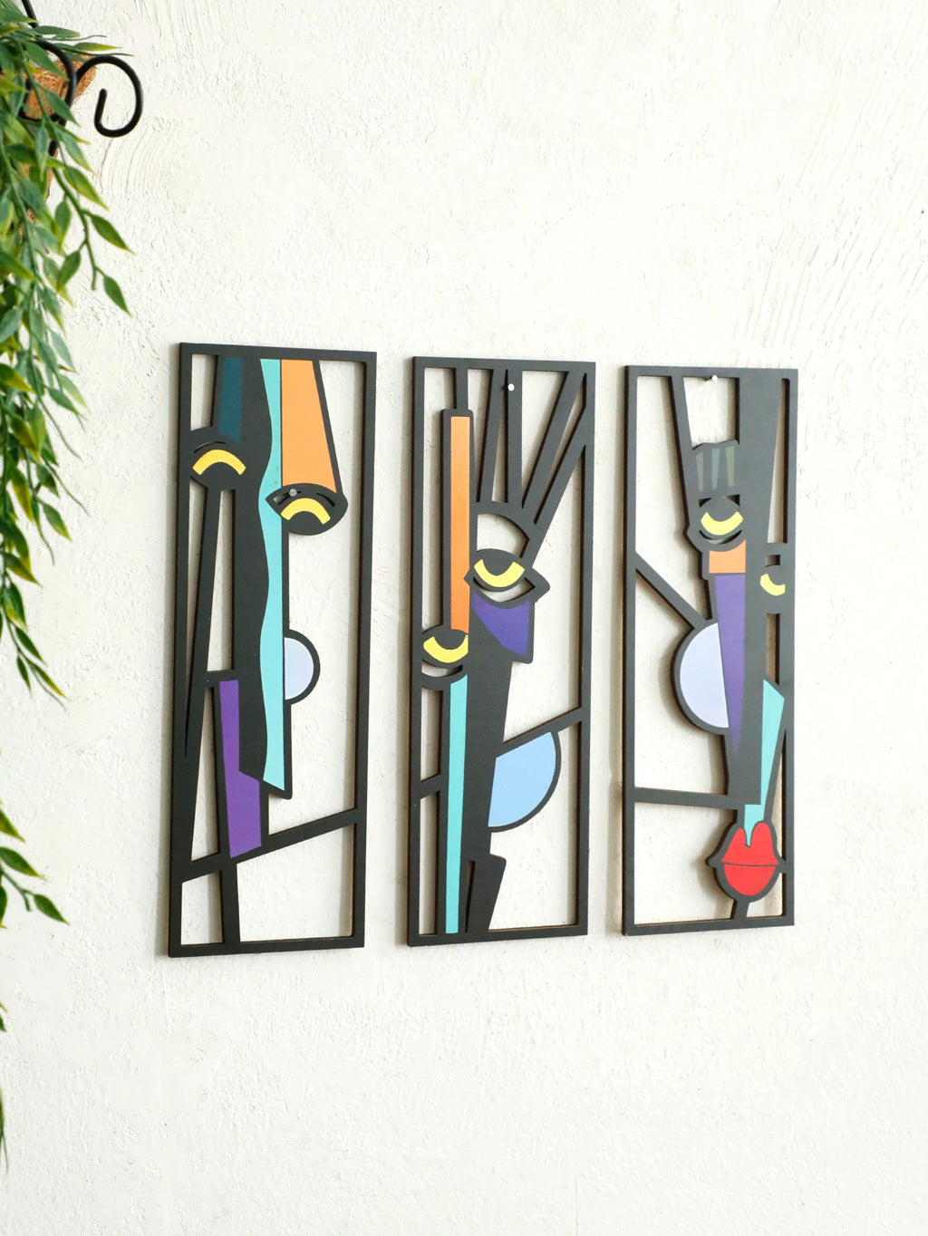 OptiArt Wood – 3D Wooden Wall Art Sculpture | Abstract Modern Home Decor Living Room