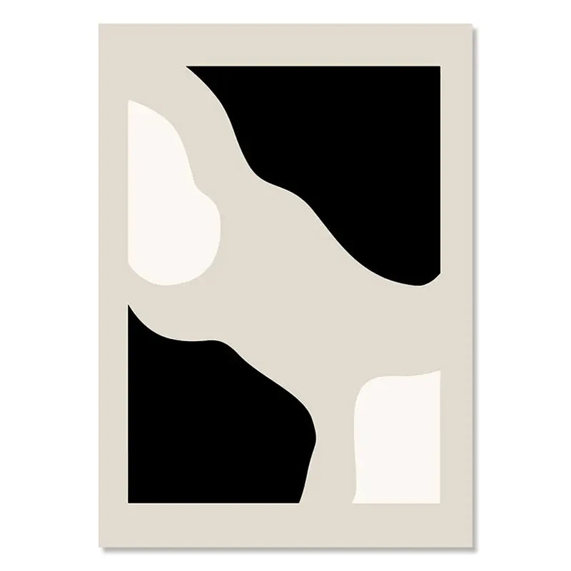 OptiArt Botanica – Boho Geometric Leaf Canvas Prints | Rainbow Abstract Wall Art for Living Room & Bedroom