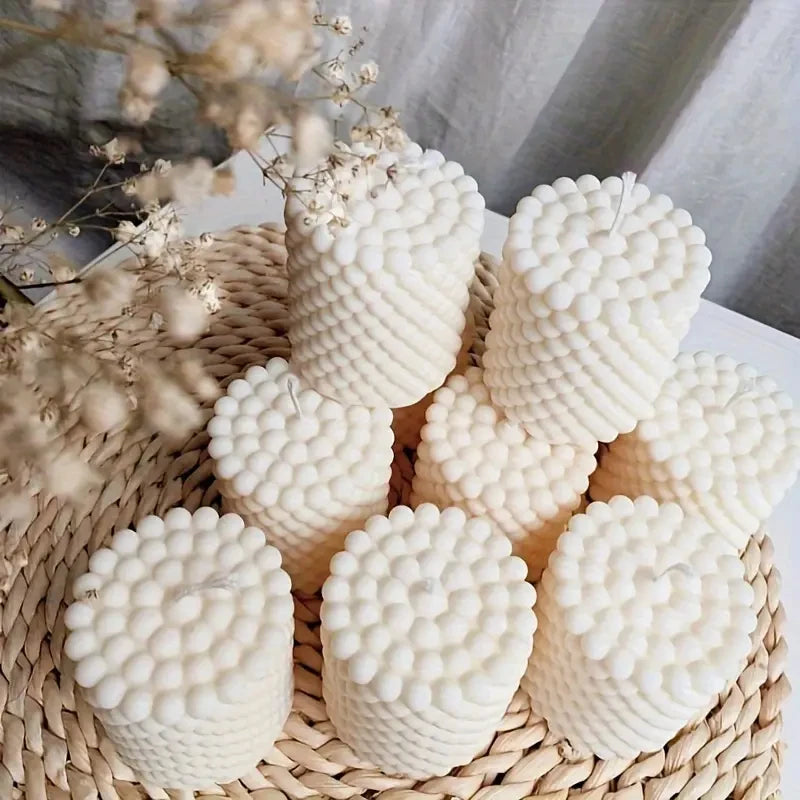 OptiCast Studio – 3D Silicone Candle Mold | Bubble Sphere & Cylinder DIY Mould