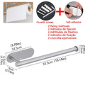 OptiTowel Mount – No Drill Paper Towel Holder Wall Mounted | Adhesive Stainless Steel Dispenser